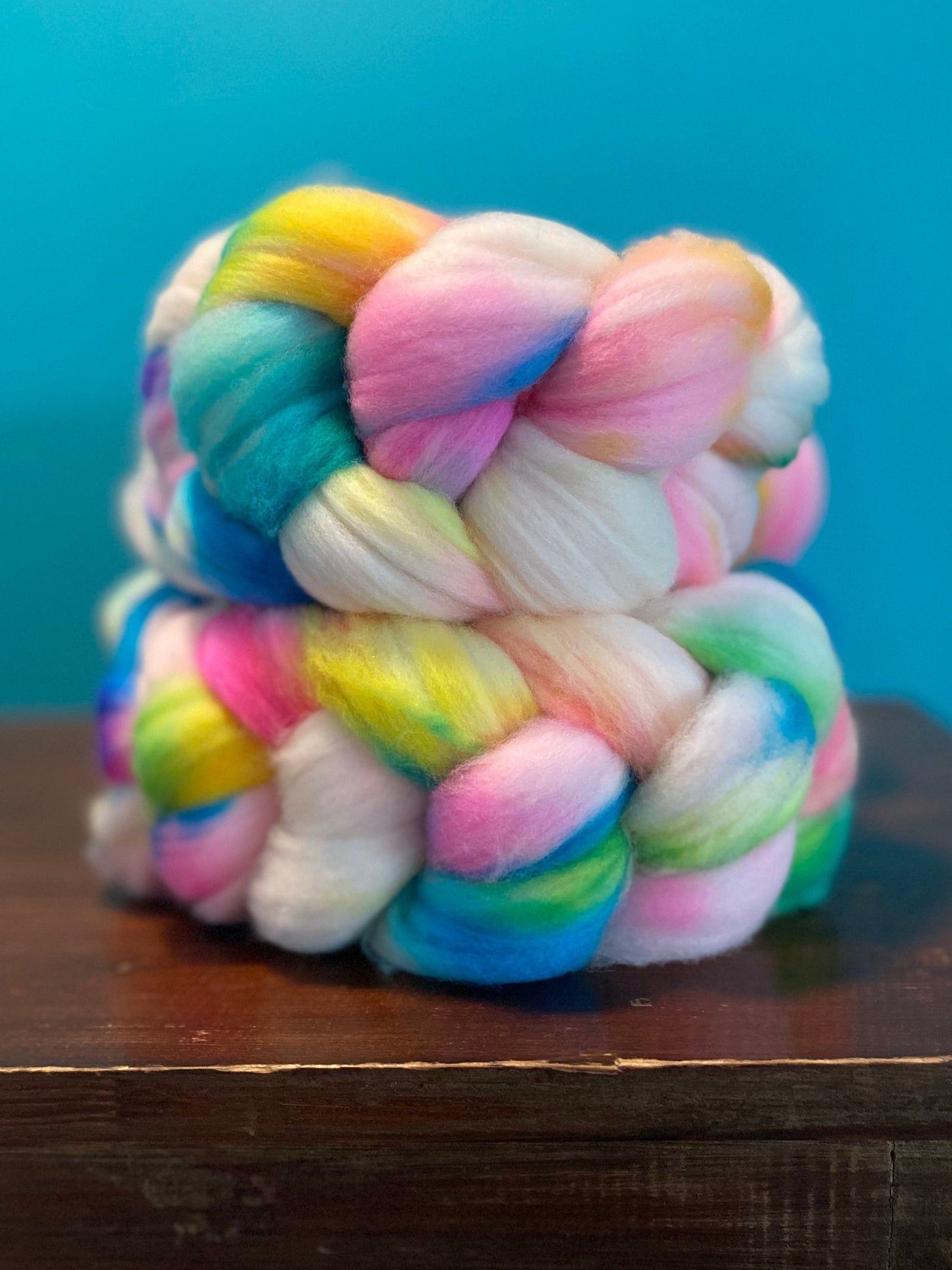 Superwash Merino Combed Top Roving - 19.5 Micron - Easter Speckles