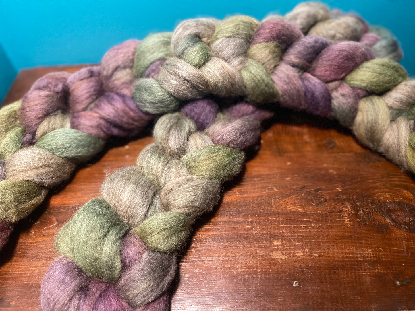 Oatmeal Blue Faced Leister (BFL) and Baby Camel Blend Top