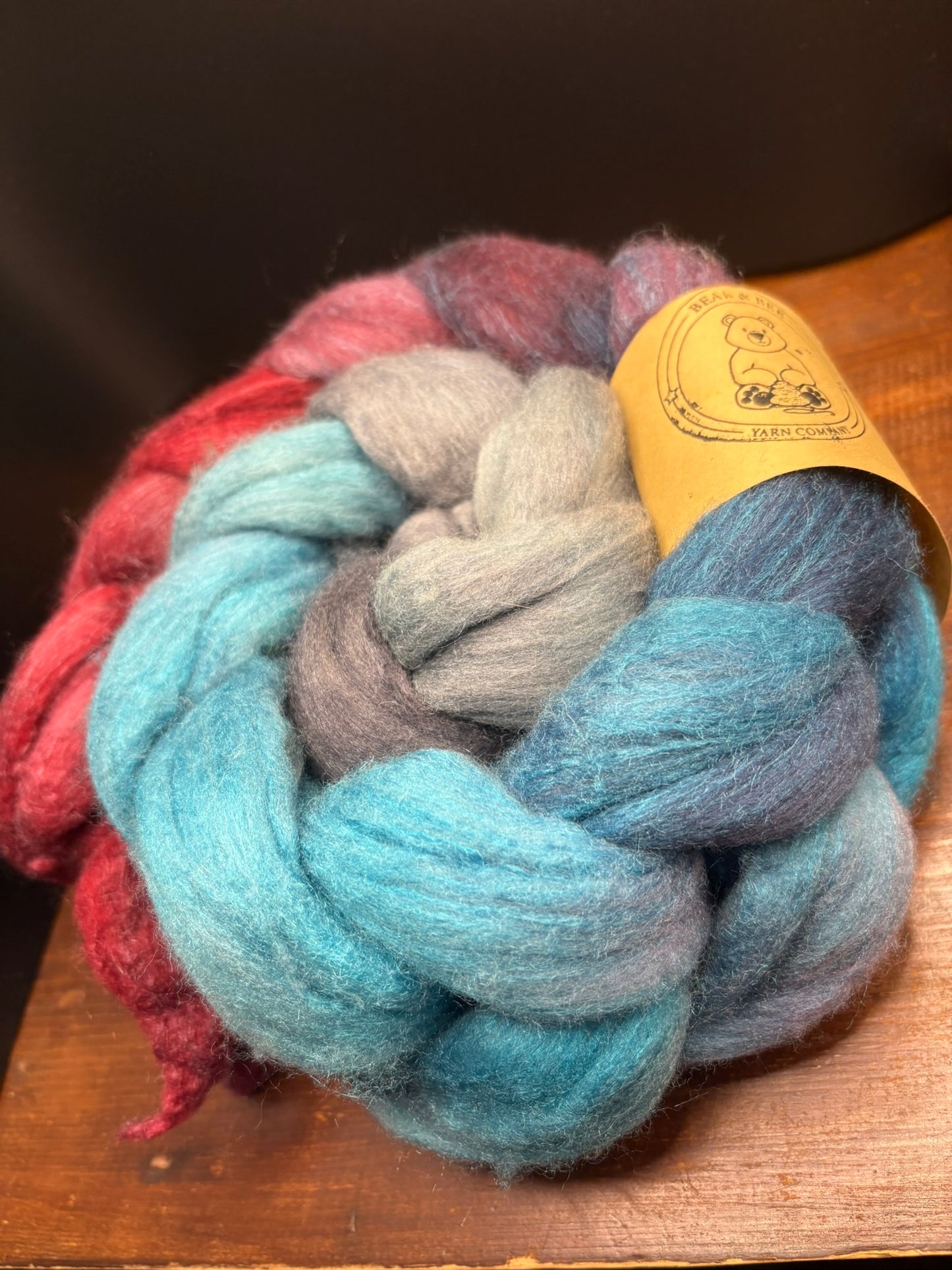 Rambouillet Top & Bleached Tussah Silk Top Blend - 1