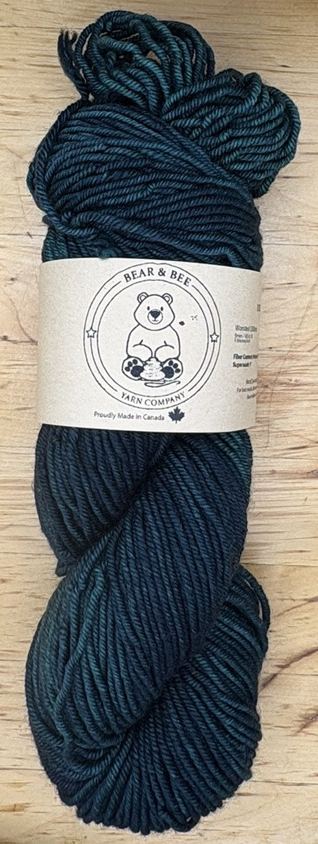 Teal - 100g Worsted Weight Superwash Merino