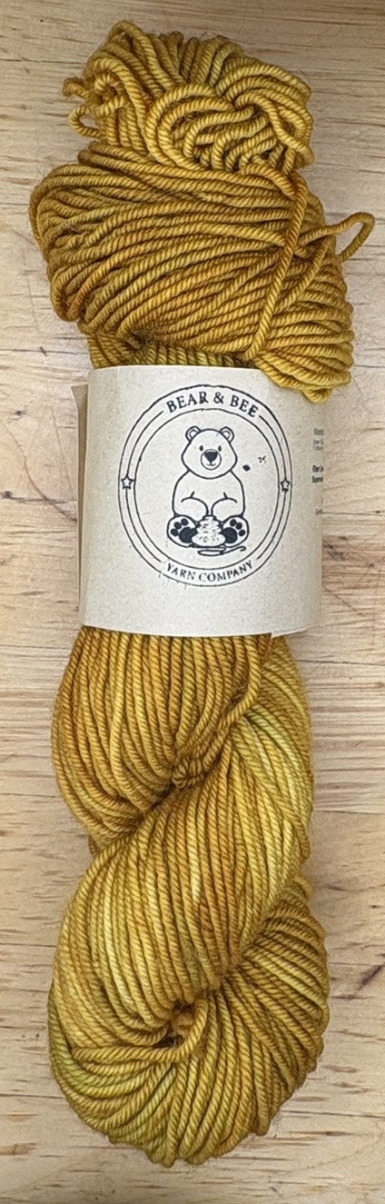 Mustard - 100g Worsted Weight Superwash Merino for Ryo