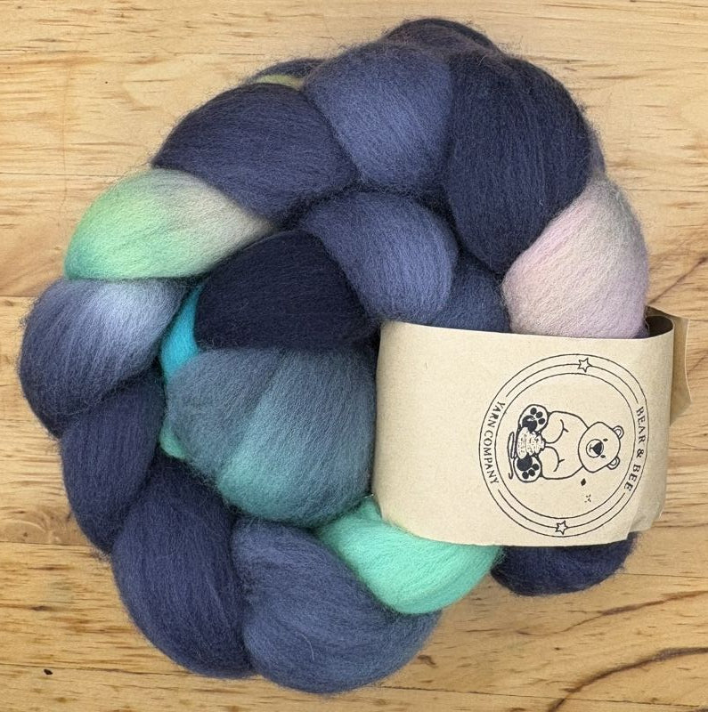 Soft Neons & Gray - 18.5 Micron Untreated Merino Combed Tops