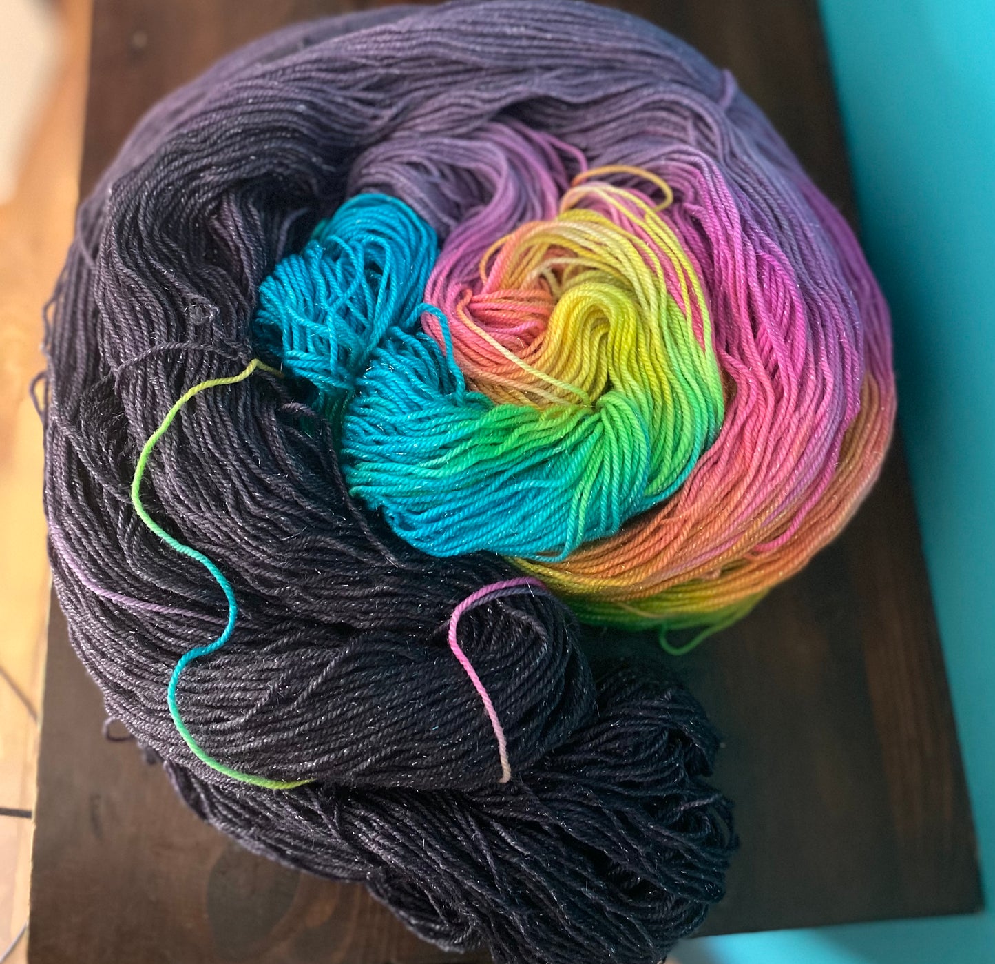 Lisa, frankly… Gold Stellina Sock Yarn