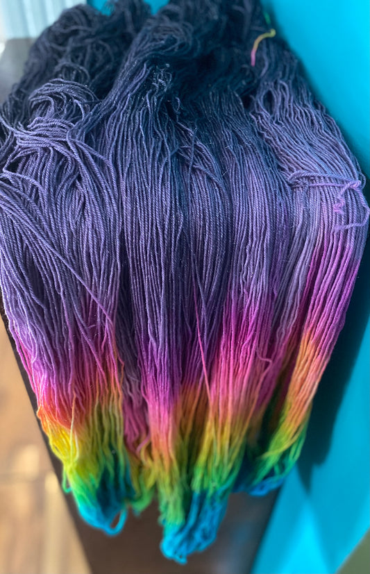 Lisa, frankly… Merino Wool & Silver Stellina Sock Yarn