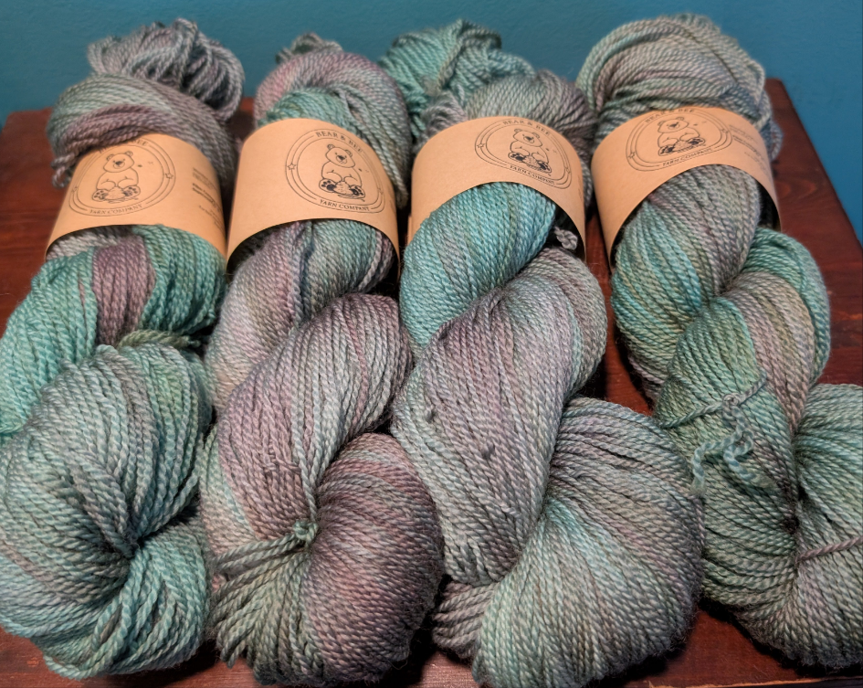 Fingering weight / Sock Yarn - OOAK Dye Mop - Made In Canada