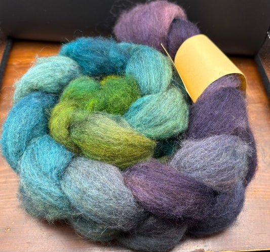 Dyed Natural Colour Oatmeal Blue Faced Leister (BFL) and Baby Camel Blend Top 2