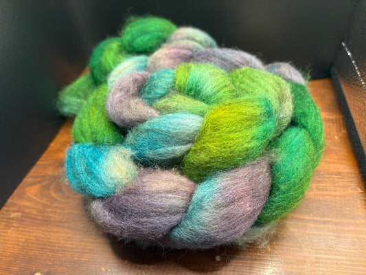 Dyed Natural Colour Oatmeal Blue Faced Leister (BFL) and Baby Camel Blend Top 3