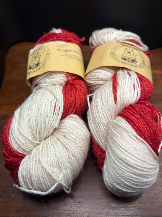 Canadian, Eh? Red & White Mini Set Stellina Sock Yarn