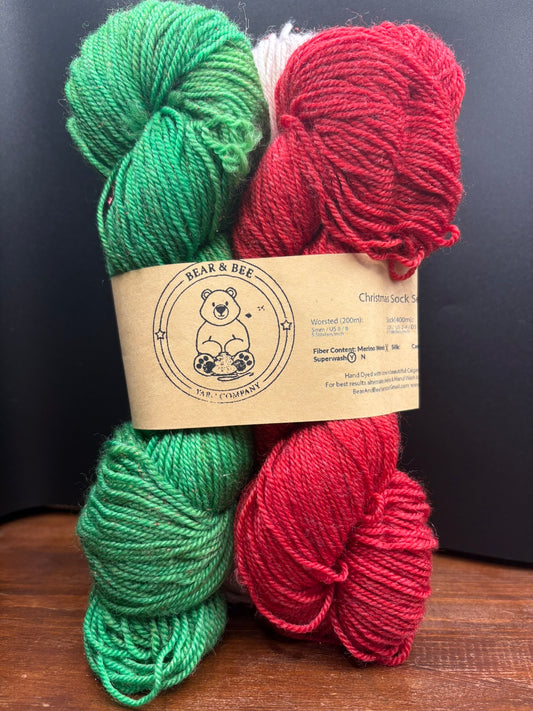 Stellina Sock Yarn - 50g x3 Mini Christmas Set