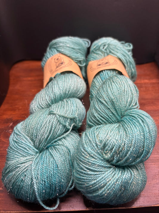 Silver Stellina Sock Yarn - Snowflake
