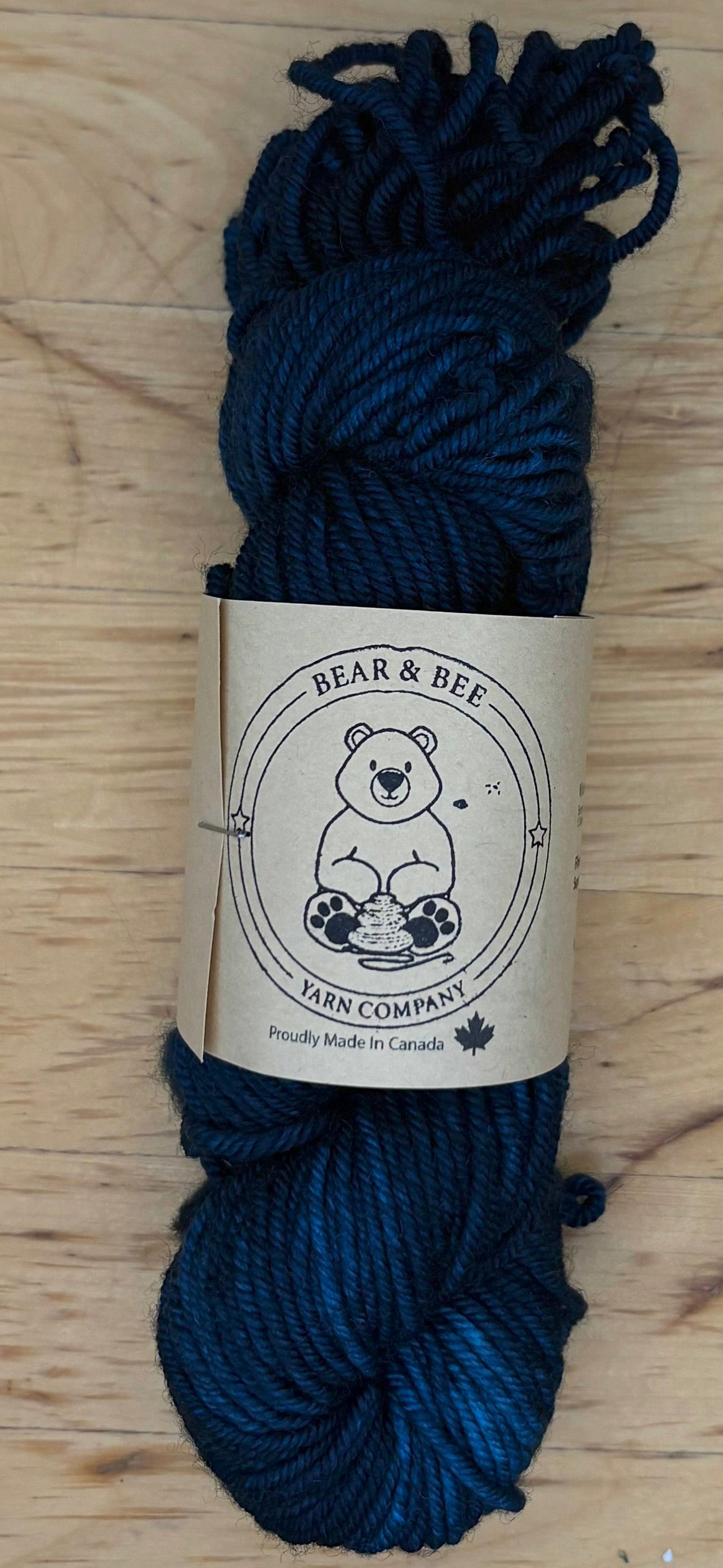 50G Worsted Weight Superwash Merino - Dark Blue