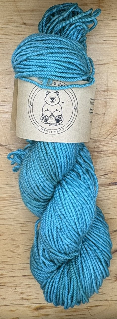 Mountain Stream - 100g Worsted Weight Superwash Merino