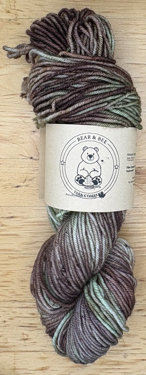 Forest Floor - 100g Worsted Weight Superwash Merino