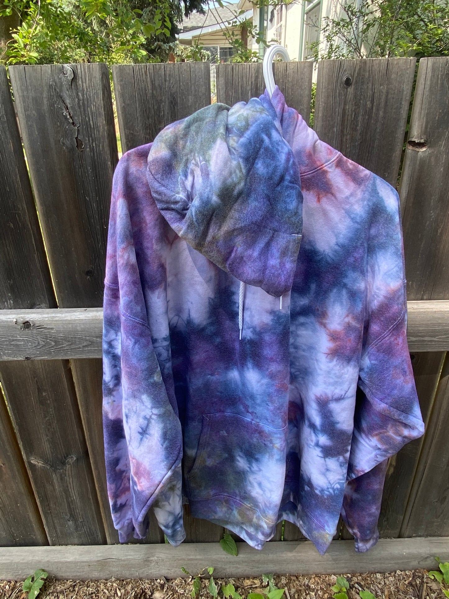 Tie Dyed Hoodie - Ladies L