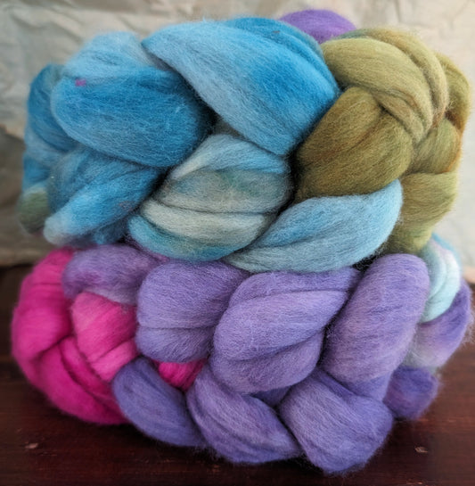 Merino Combed Top Roving - Spring 2024 Colourway - 19.5 Micron